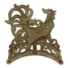 Rustic Rooster Cast Iron Hose Organizer for Garden
