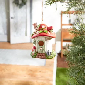 MUSHROOM COTTAGE BIRDHOUSE